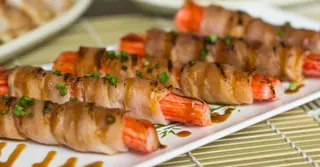 Air Fryer Bacon-Wrapped Dates