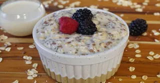 Air Fryer Blueberry Baked Oats
