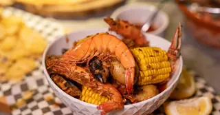 Air Fryer Cajun Shrimp Boil