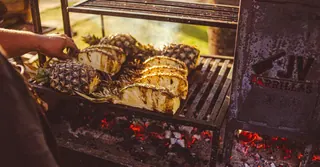 Air Fryer Caramelised Pineapple