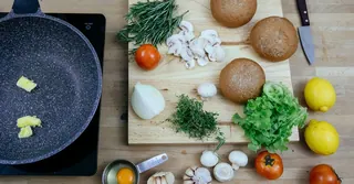 Air Fryer Garlic Butter Mushrooms