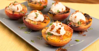 Air Fryer Honey Roasted Peaches