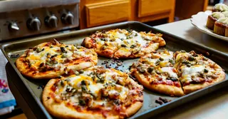 Air Fryer Mini Pizza Bagels