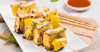 Air Fryer Paneer Tikka Skewers