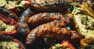 Air Fryer Sausage and Peppers