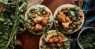 Air Fryer Spiced Cauliflower Tacos