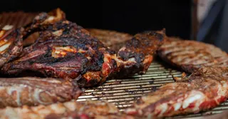 Air Fryer Sticky Glazed Ribs