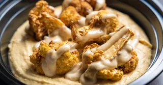 Air Fryer Tahini Roasted Cauliflower