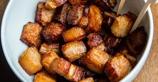 Sticky BBQ Pork Belly Bites