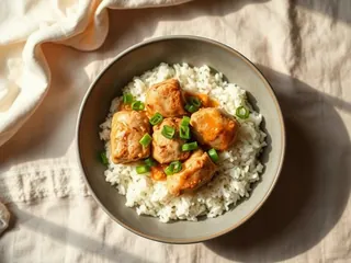 Ginger Scallion Chicken Rice Bowl