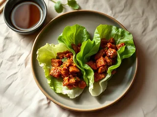 Gochujang Pork Lettuce Wraps