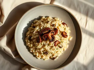 No Stir Mushroom Risotto